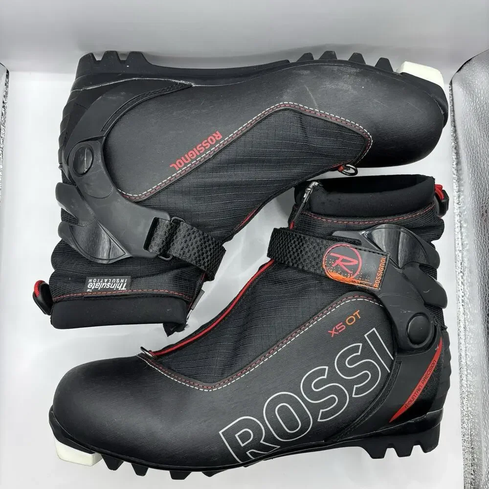 Rossignol X5 OT Cross Country Ski Boots Size 43 Black NNN Nordic Touring Mens 10
